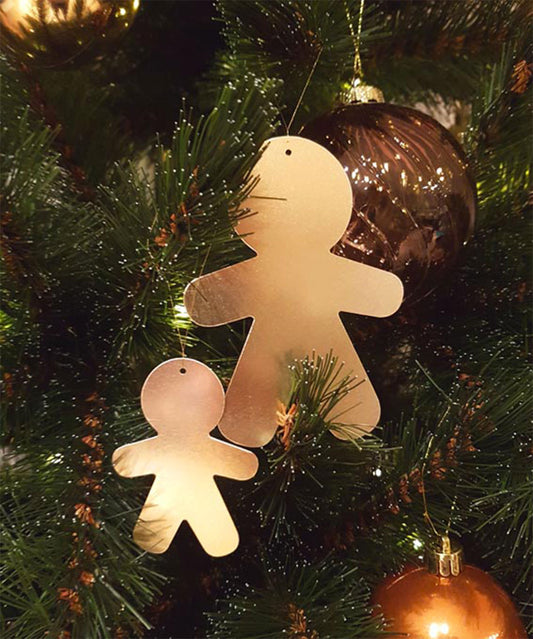 Bonhomme pain d'épices en laiton 2 tailles