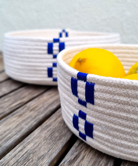 Corbeille en coton 2 tailles