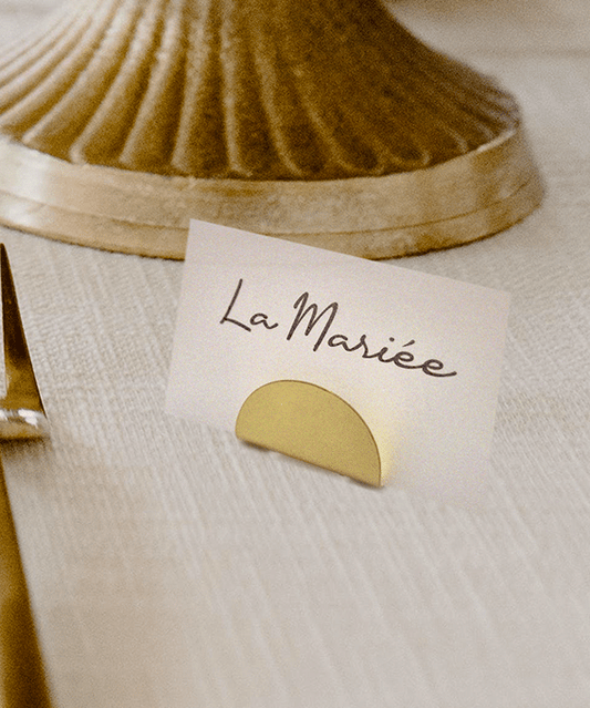 Set of 4 brass place markers