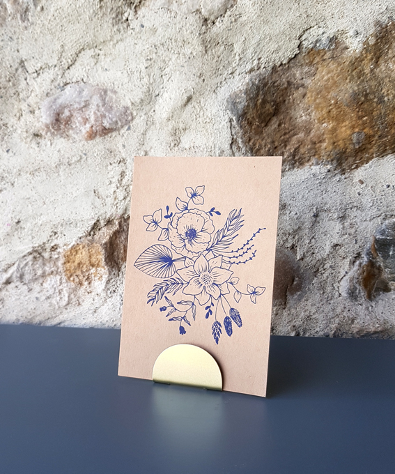 porte-carte laiton petit rangement création française décoration intérieure idée cadeau papeterie