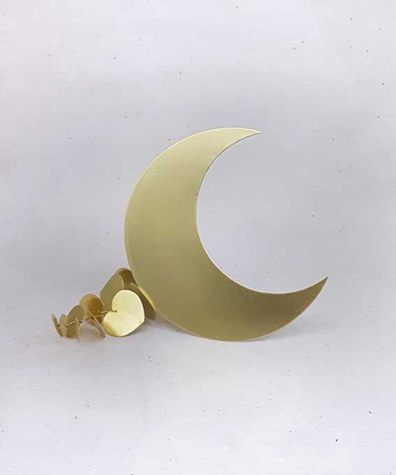 Lune en laiton Delphine Plisson