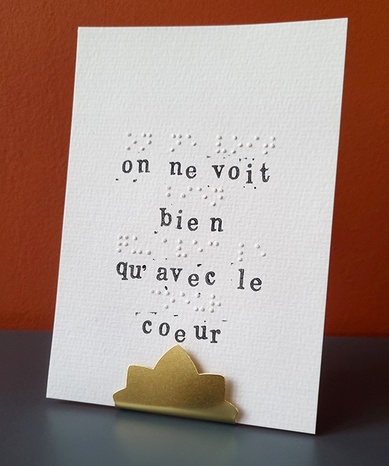 porte-carte laiton petit rangement création française décoration intérieure idée cadeau papeterie